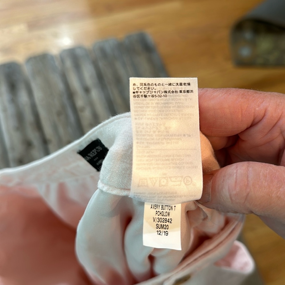 Banana republic Avery linen pants. Size 12. Blush color. - Picture 8 of 9